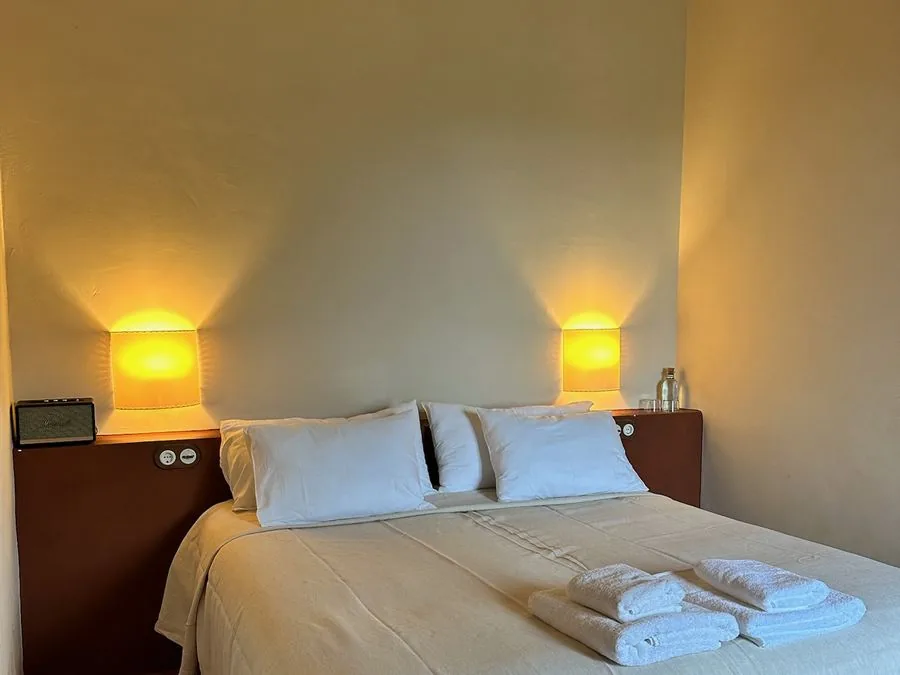 One of the bedrooms at Can Campolier