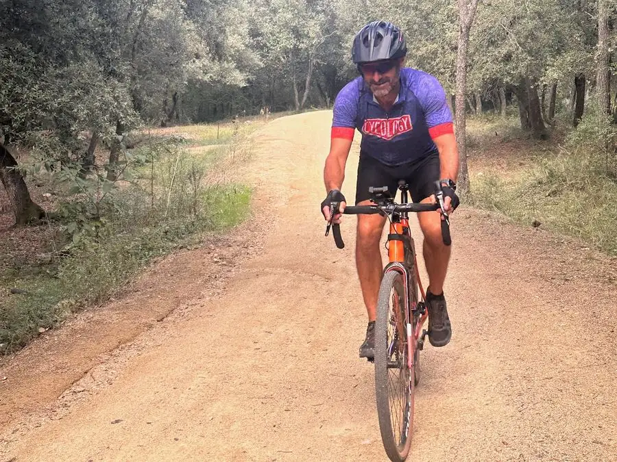 Out on the gravel above Girona